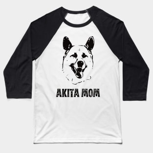 Akita Mom - Akita Inu Dog Mom Baseball T-Shirt